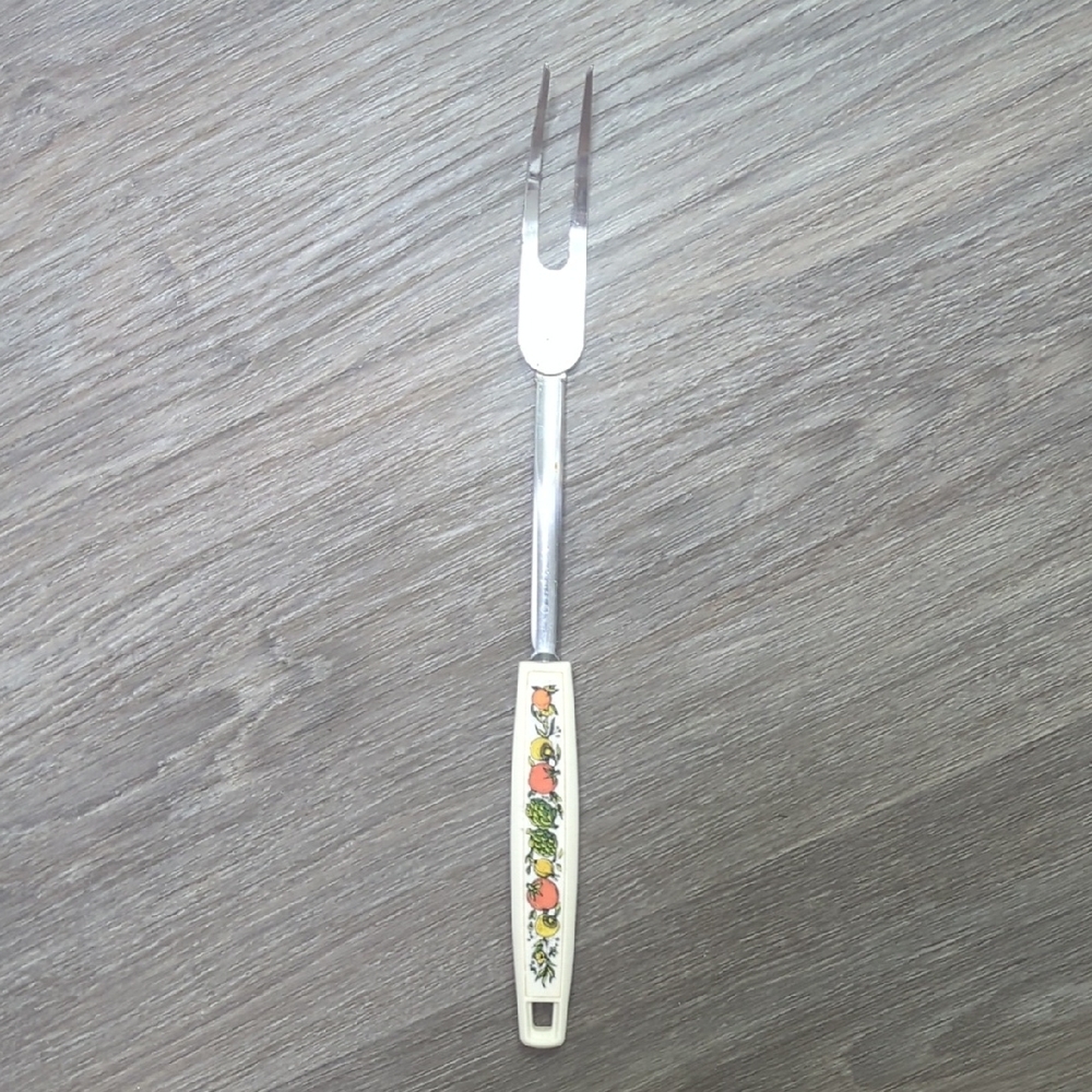 ❤️5/$25 Ekco Floral Stainless Steel Carving Fork